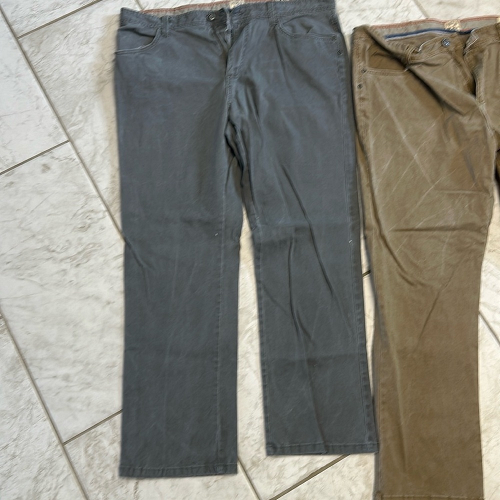 Two pairs of Red head canvas jeans and one pair of dress. I’ve only worn once
